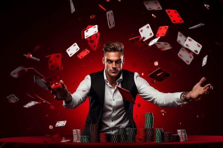 Tampilan dashboard aplikasi lucky 777 di layar ponsel Android dengan kategori permainan dan opsi deposit